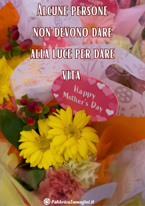 Alcune persone non devono dare alla luce per dare vita