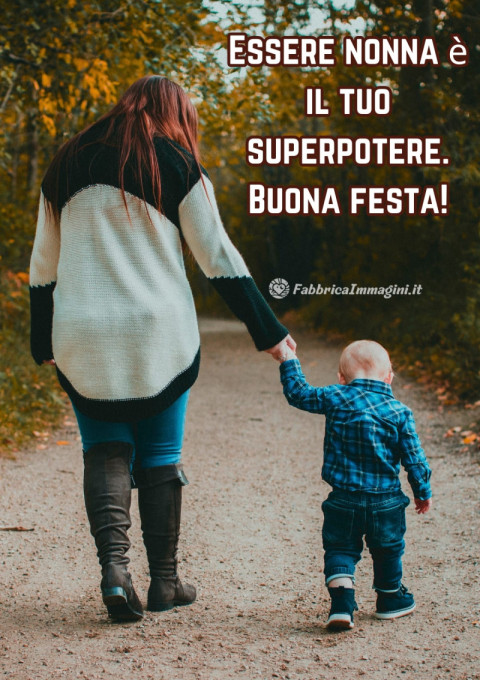 Essere nonna è il tuo superpotere Buona festa!